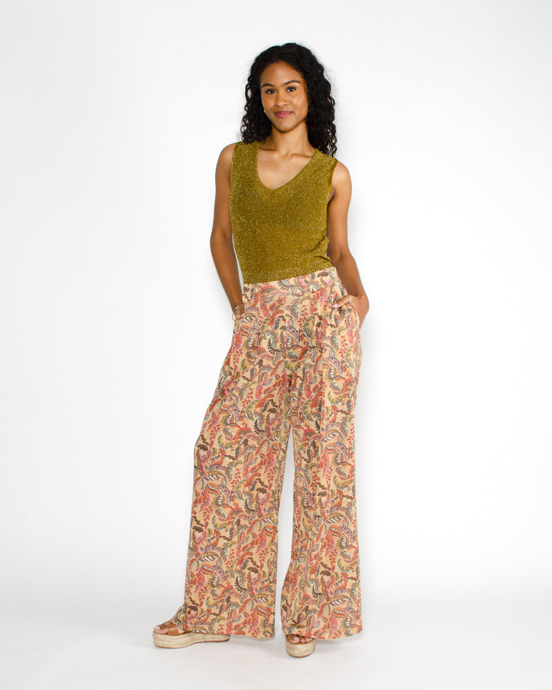 Pantalon print momoni