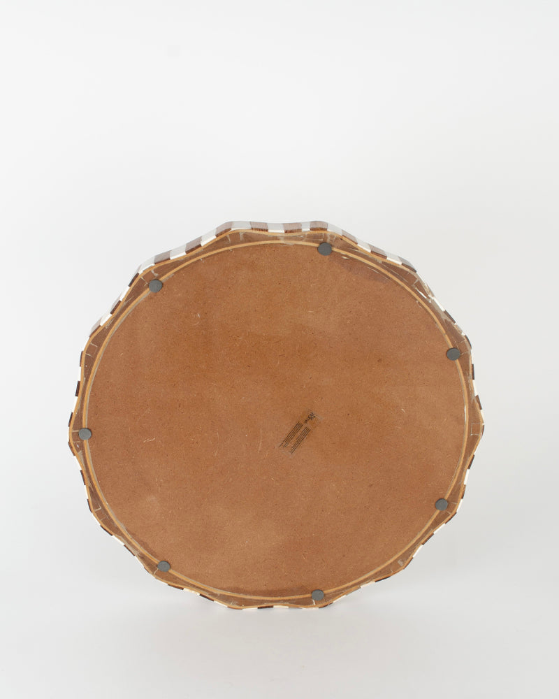 Plateau raye m blanc be home