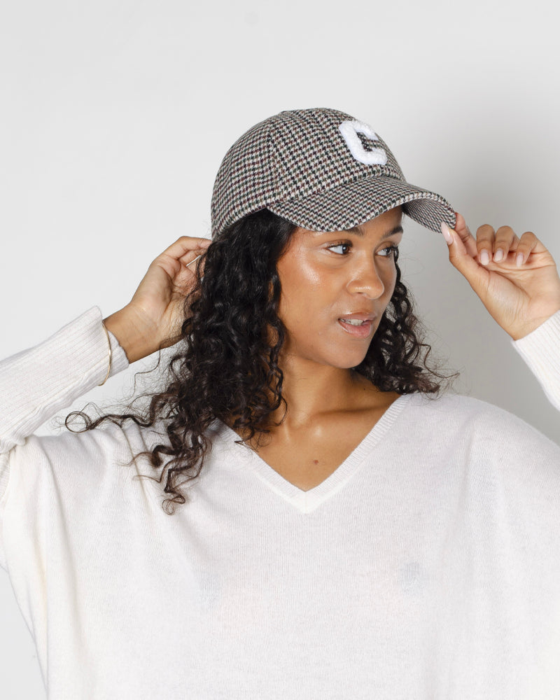 Casquette pied de poule pop philosophy