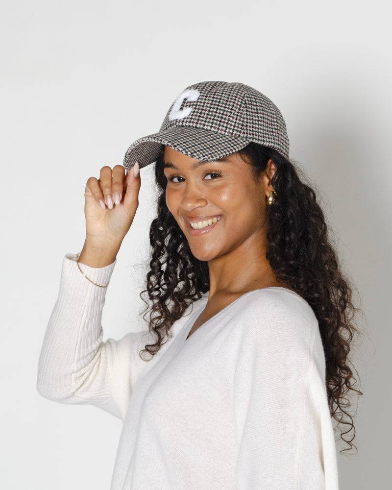 Casquette pied de poule pop philosophy