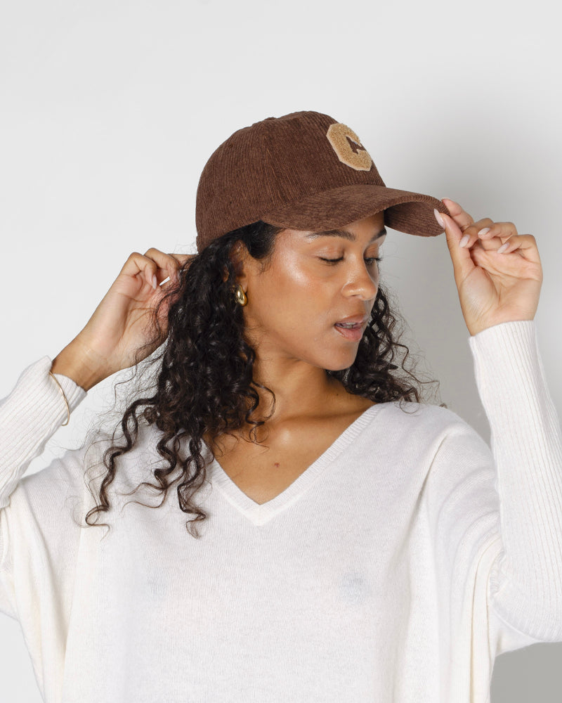 Casquette velours pop philosophy