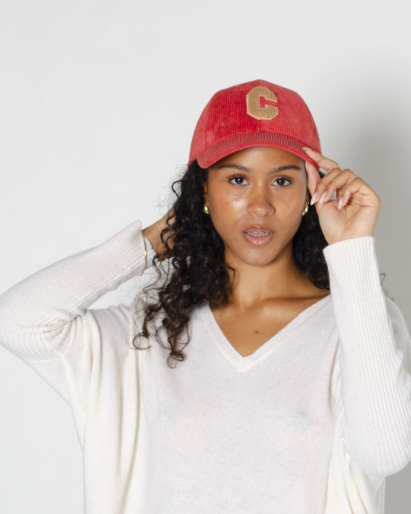 Casquette velours pop philosophy