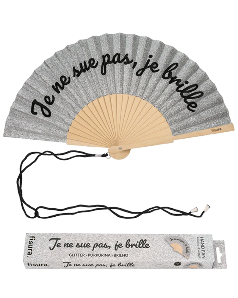 Eventail je ne sue pas je brille fisura