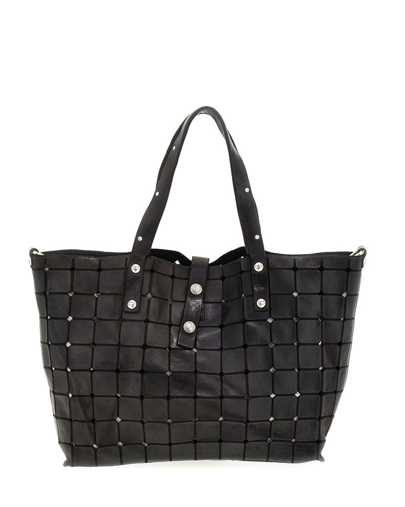 Cabas cuir carre campomaggi