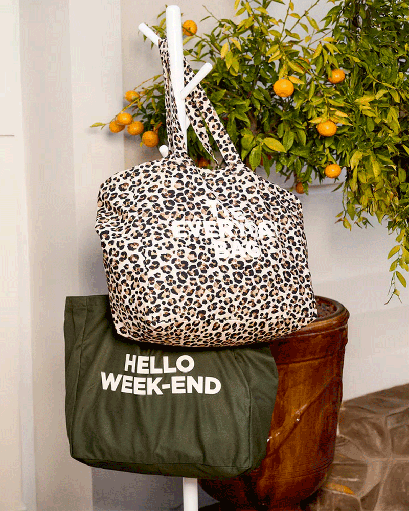 Totebag hello week end podevache