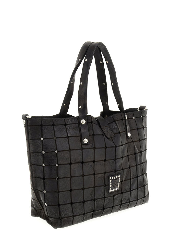 Cabas cuir carre campomaggi