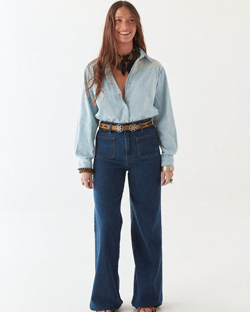 Chemise jean maison hotel
