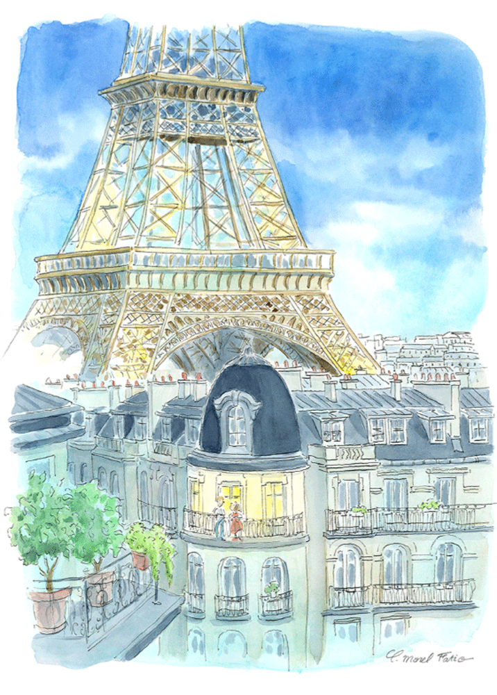 Puzzle a l'ombre de la tour eiffel image republic