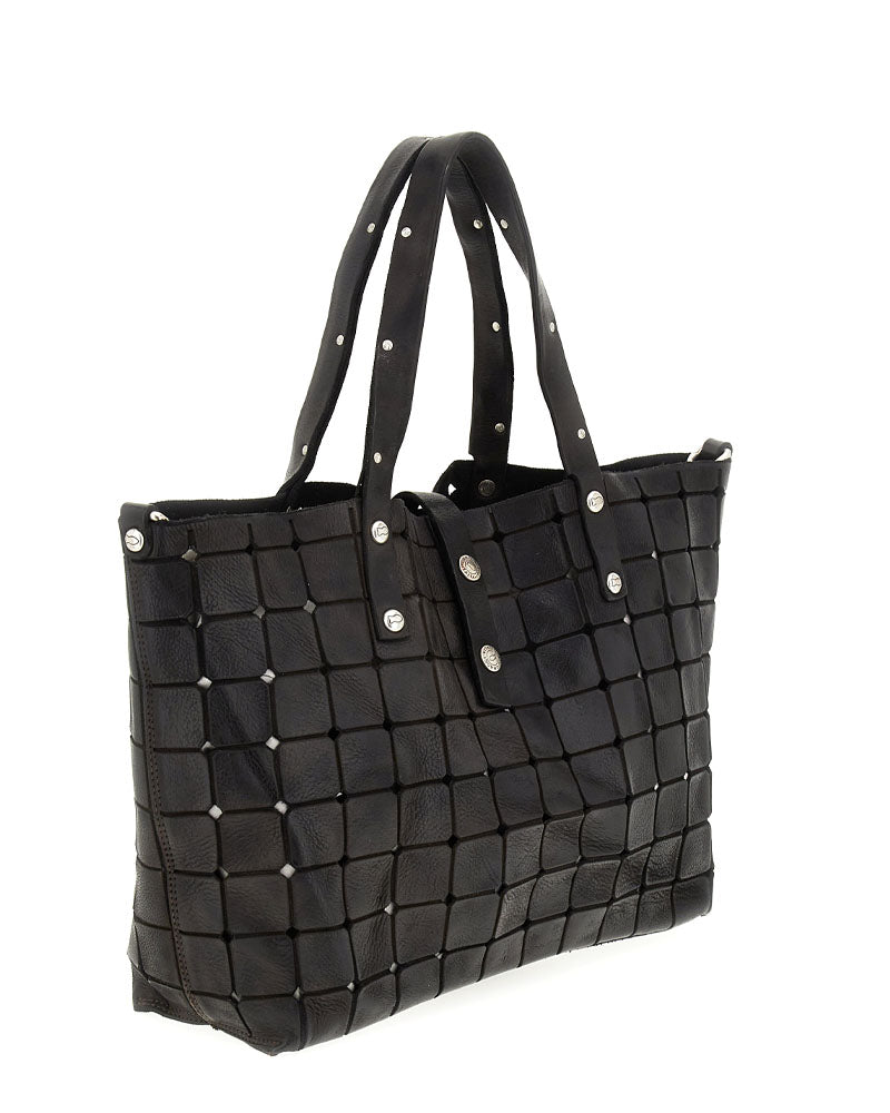 Cabas cuir carre campomaggi