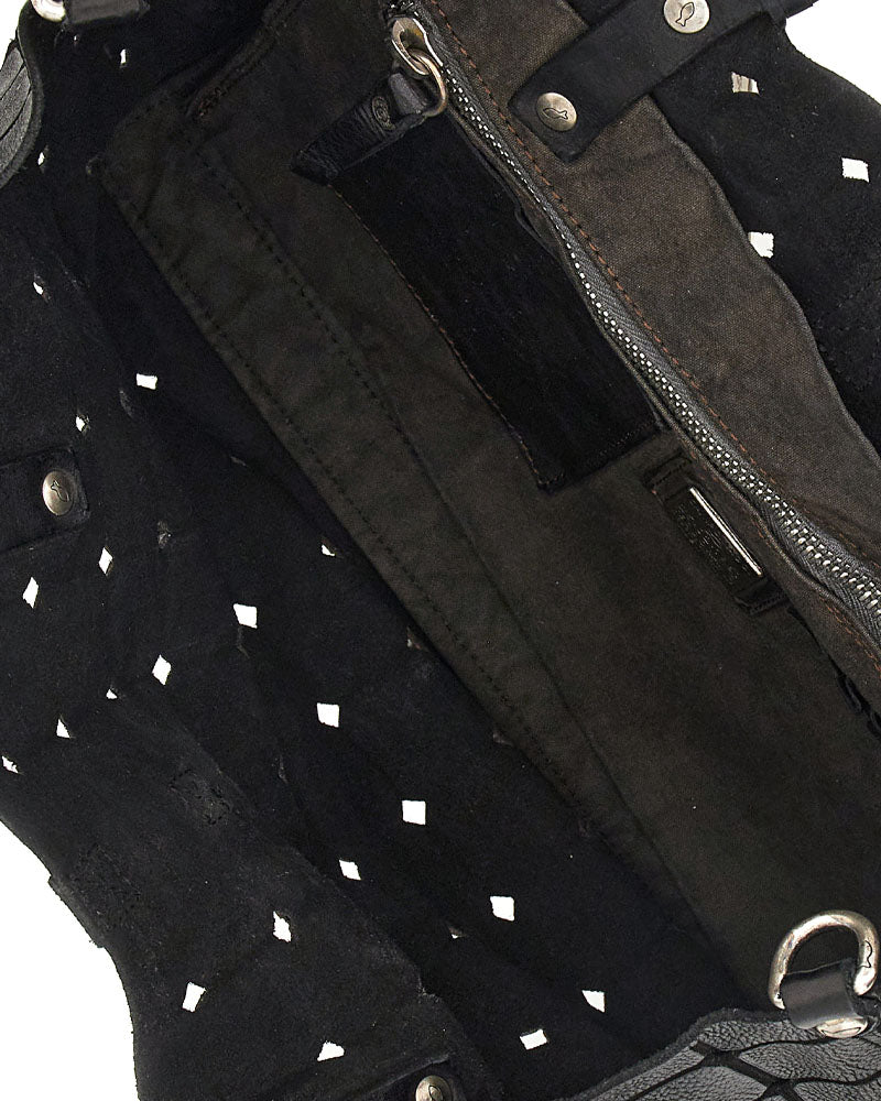 Cabas cuir carre campomaggi