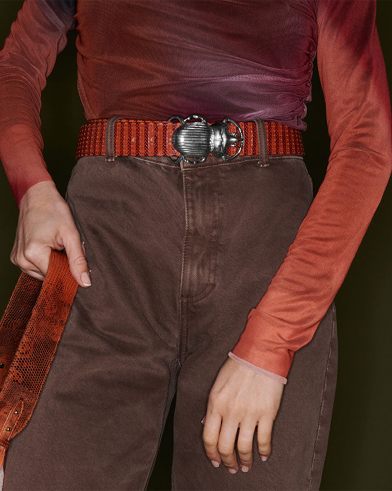 Boucle scarabe arg claris virot