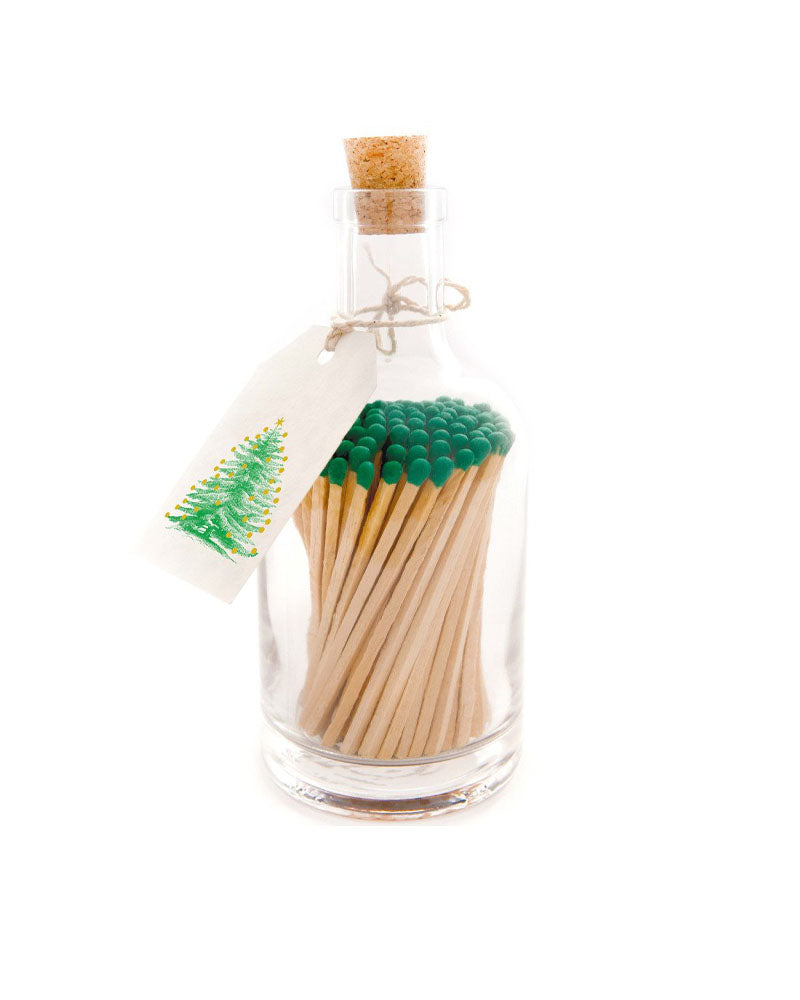 Bouteille allumettes sapin