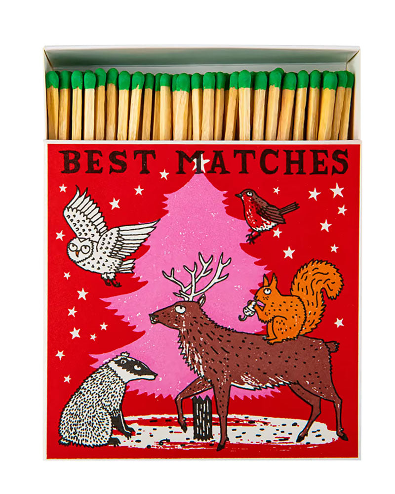 Boite allumettes woodland christmas