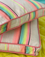 Coussin neonstripe 40x40 noï