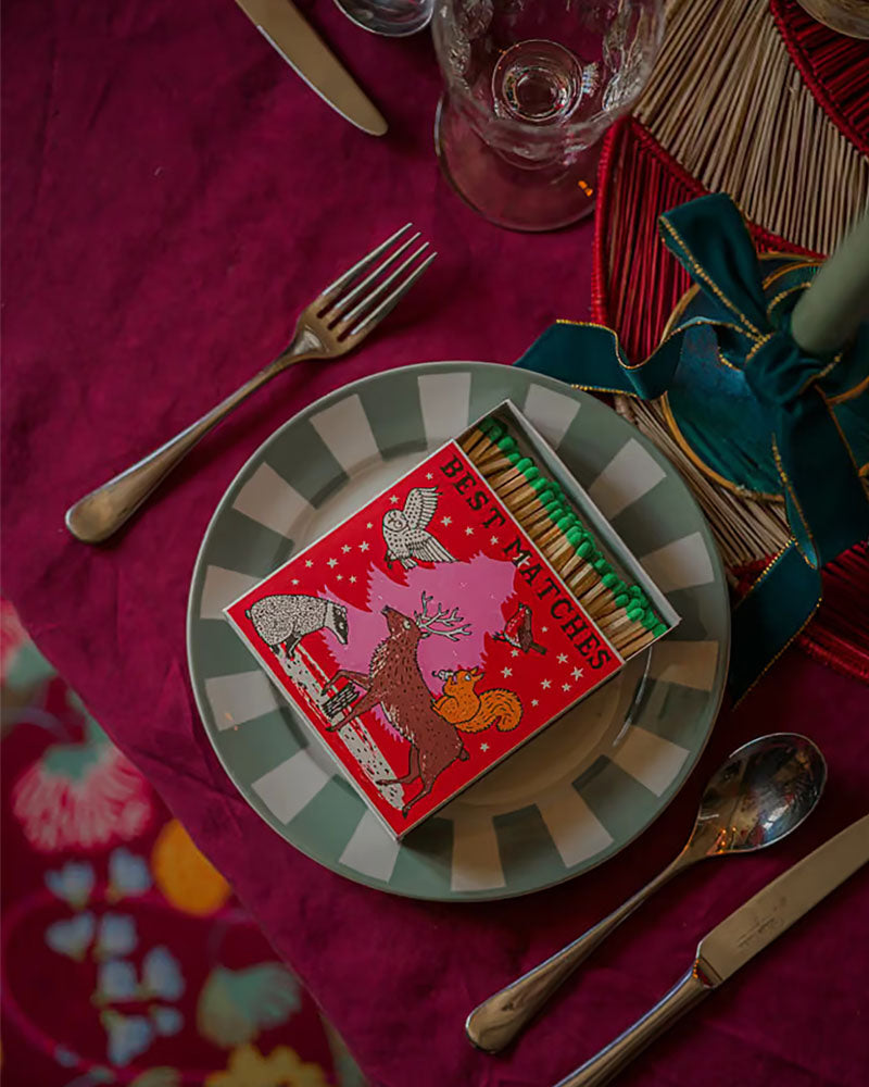 Boite allumettes woodland christmas
