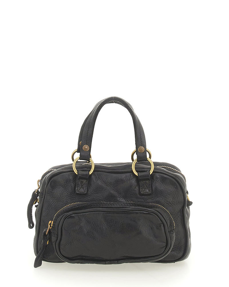 Sac carre anse tissu campomaggi