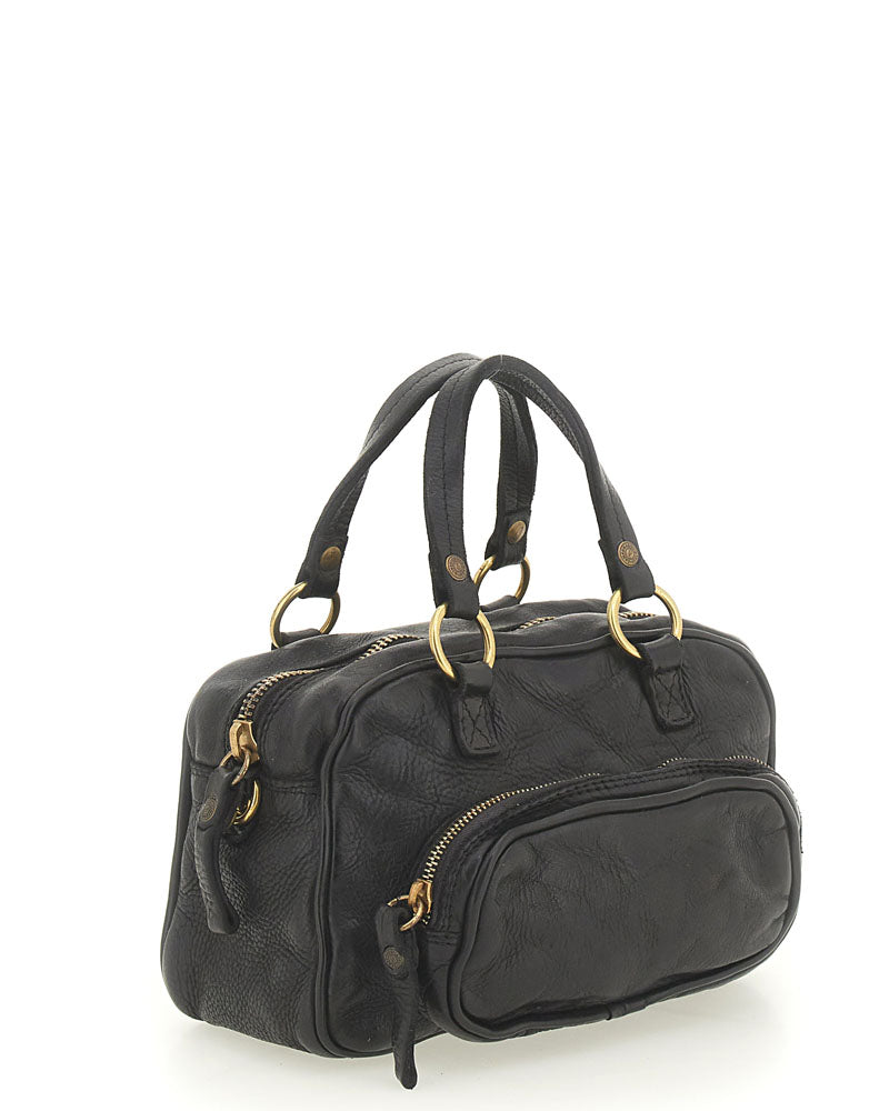 Sac carre anse tissu campomaggi