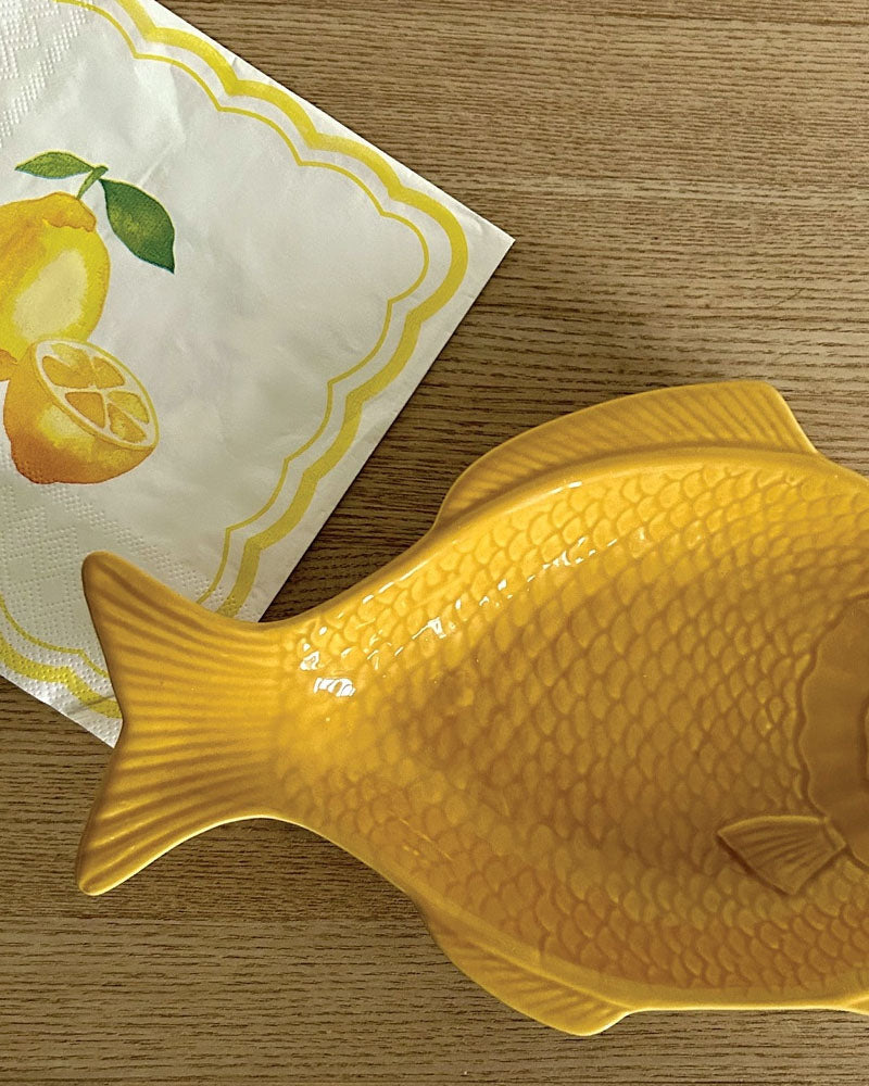 Serviettes papier fraise citron opjet
