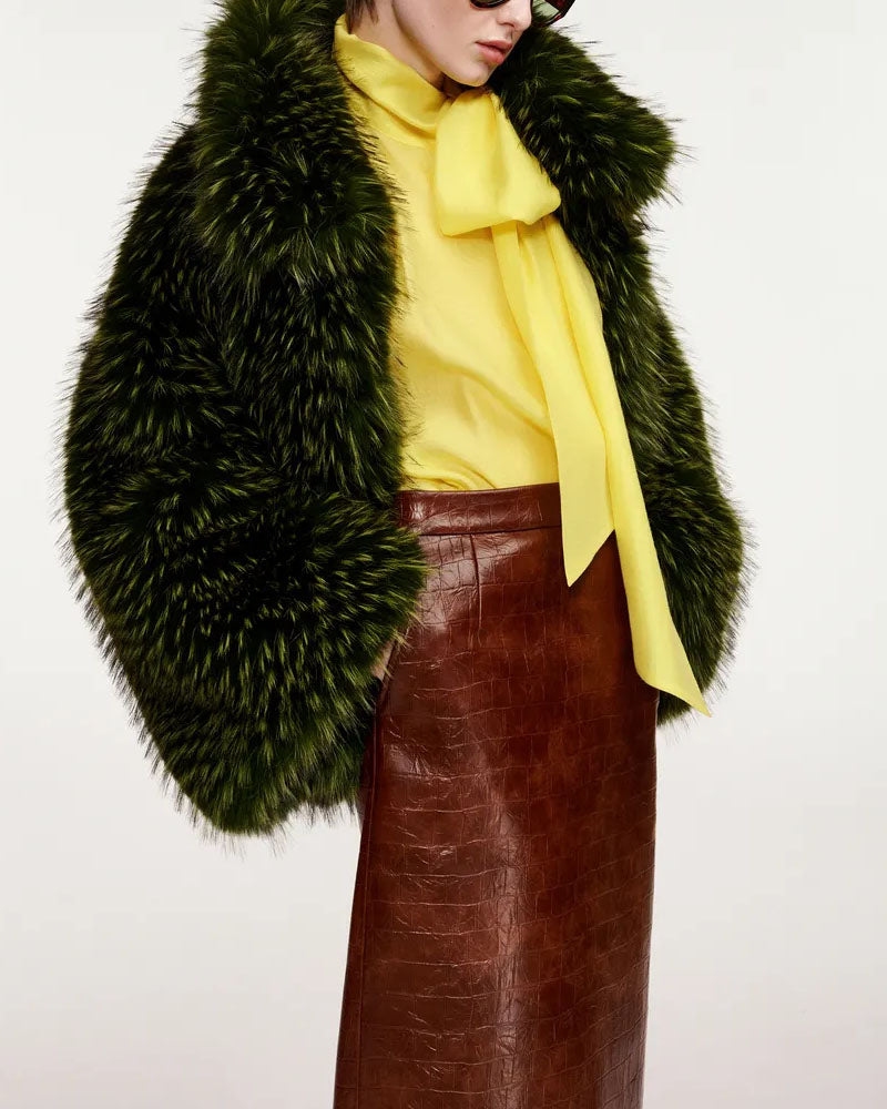Manteau kastanje