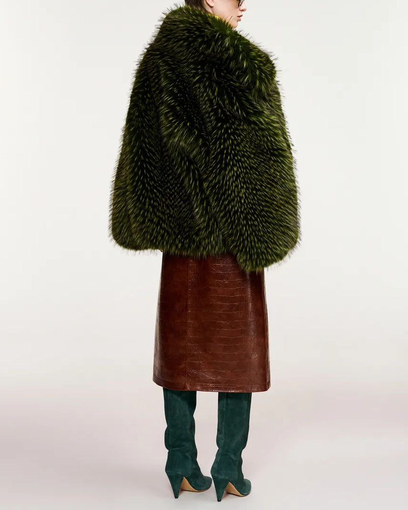 Manteau kastanje