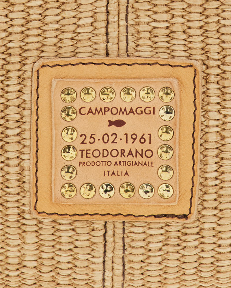 Sac raphia cuir campomaggi