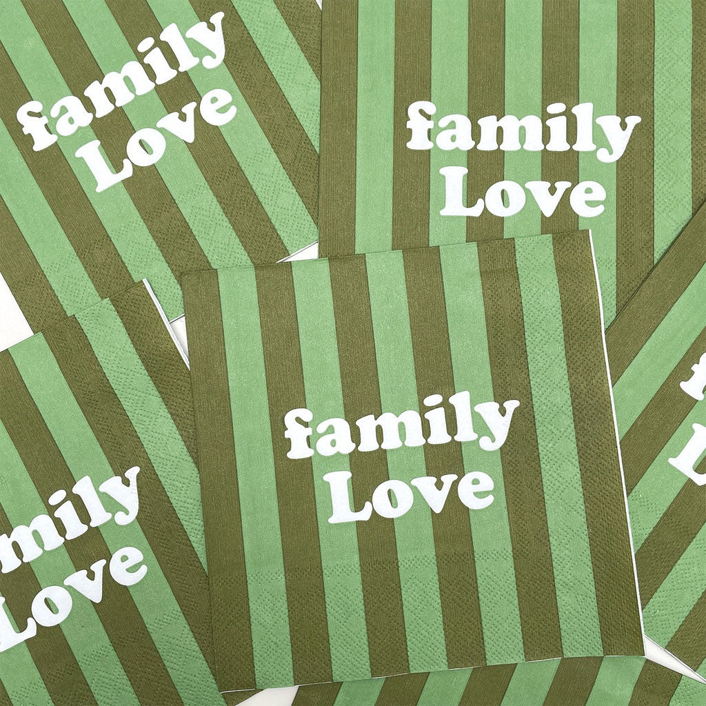Serviettes family love opjet
