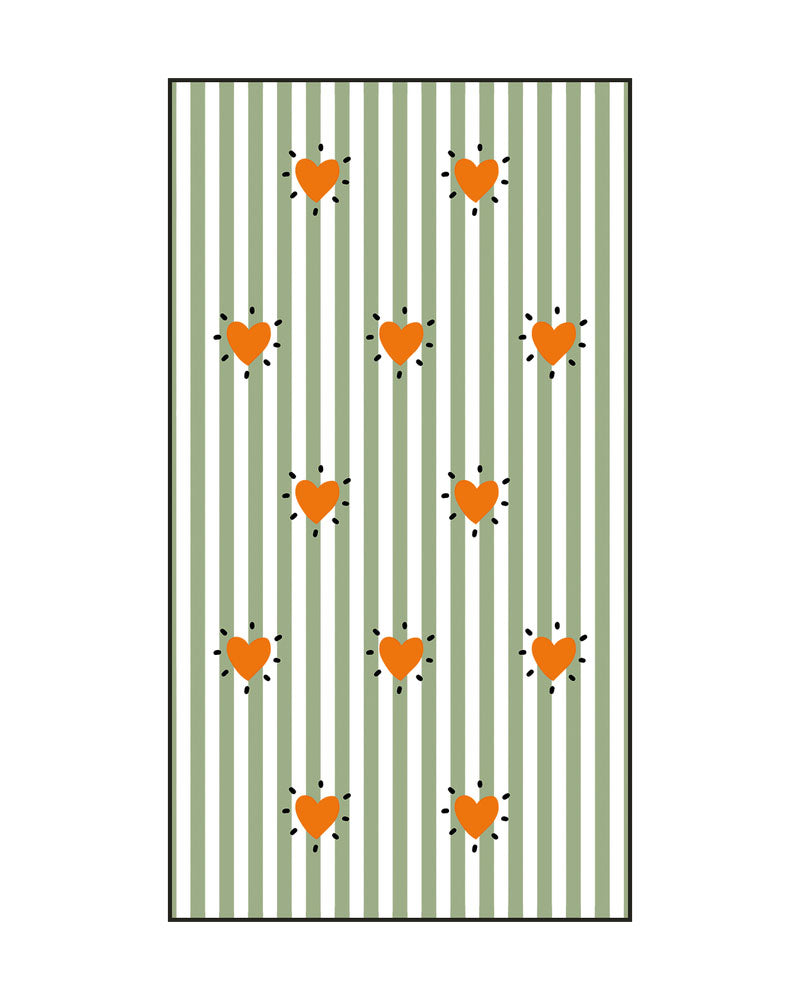 Serviettes coeurs opjet