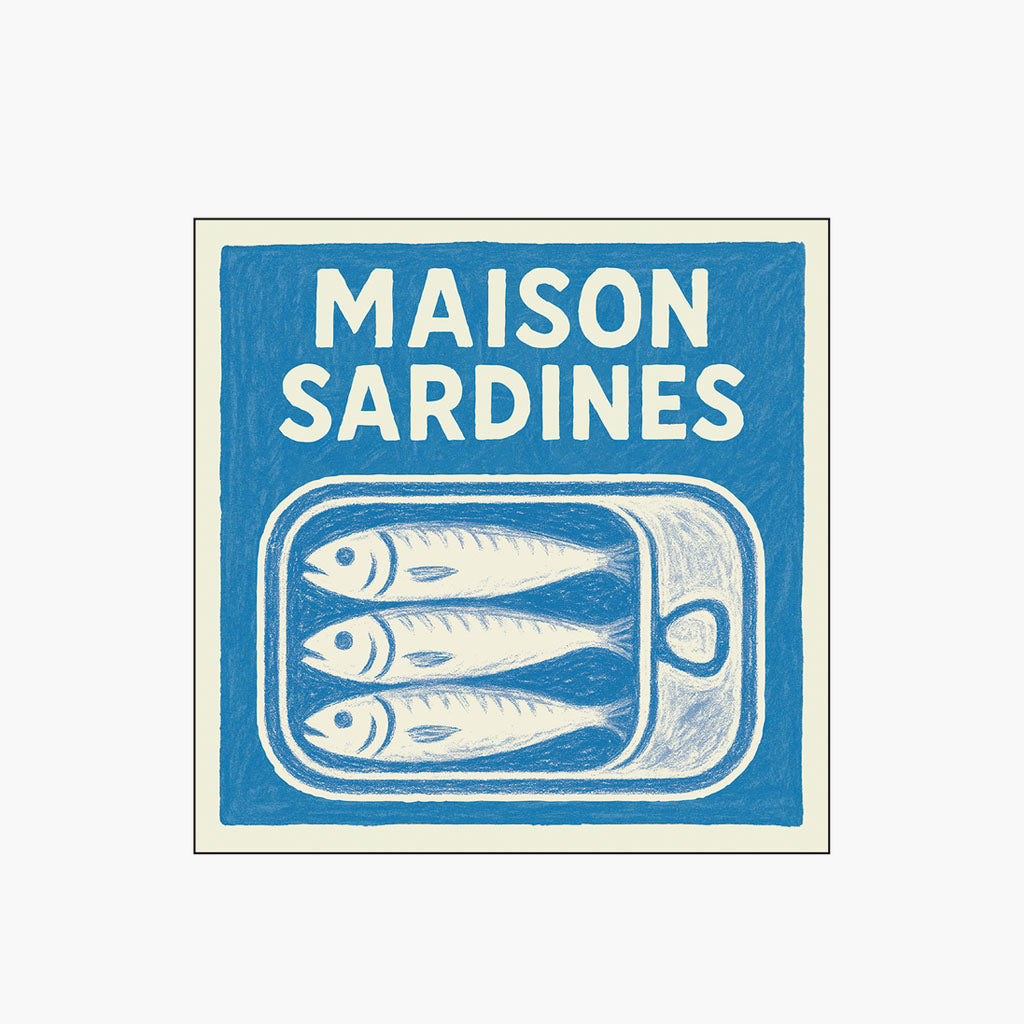Serviettes maison sardines opjet