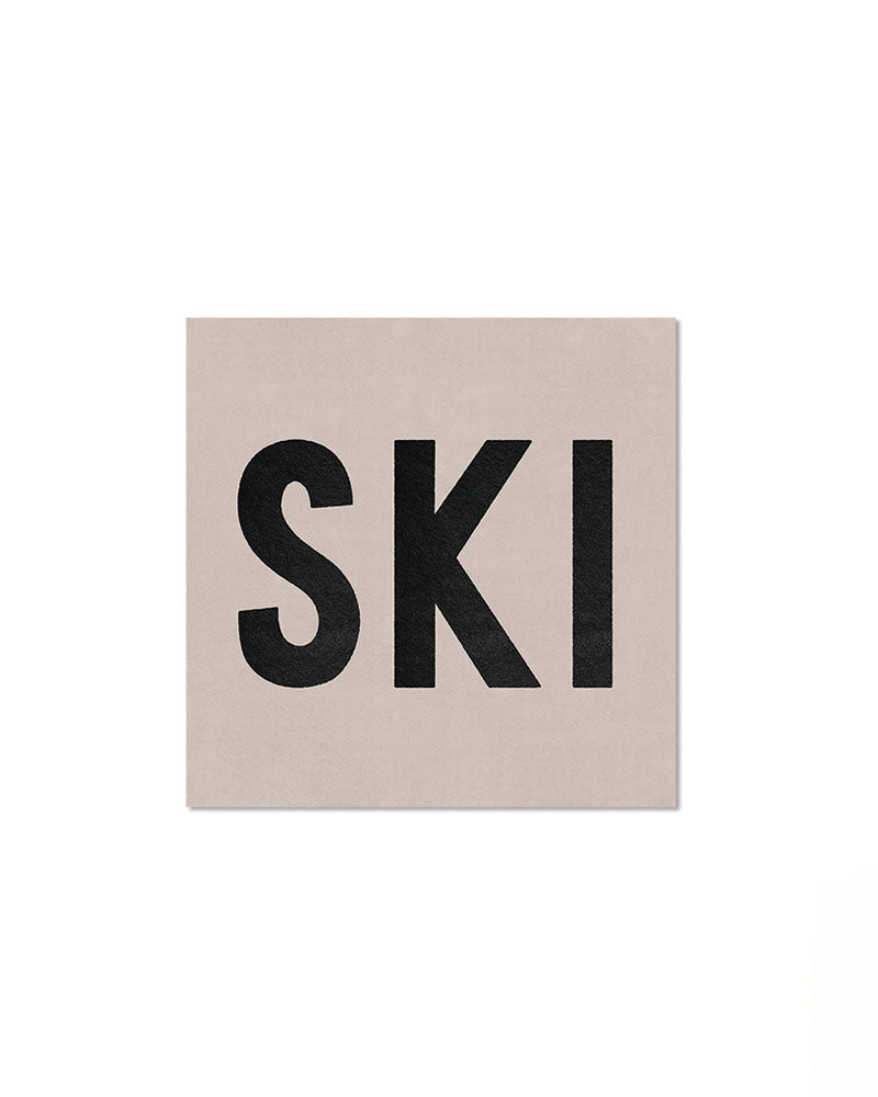 Lot de 6 sous-verre ski