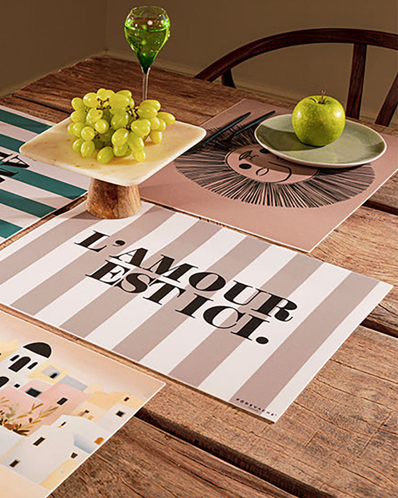 Arts de la table PODEVACHE - Set de table amour podevache