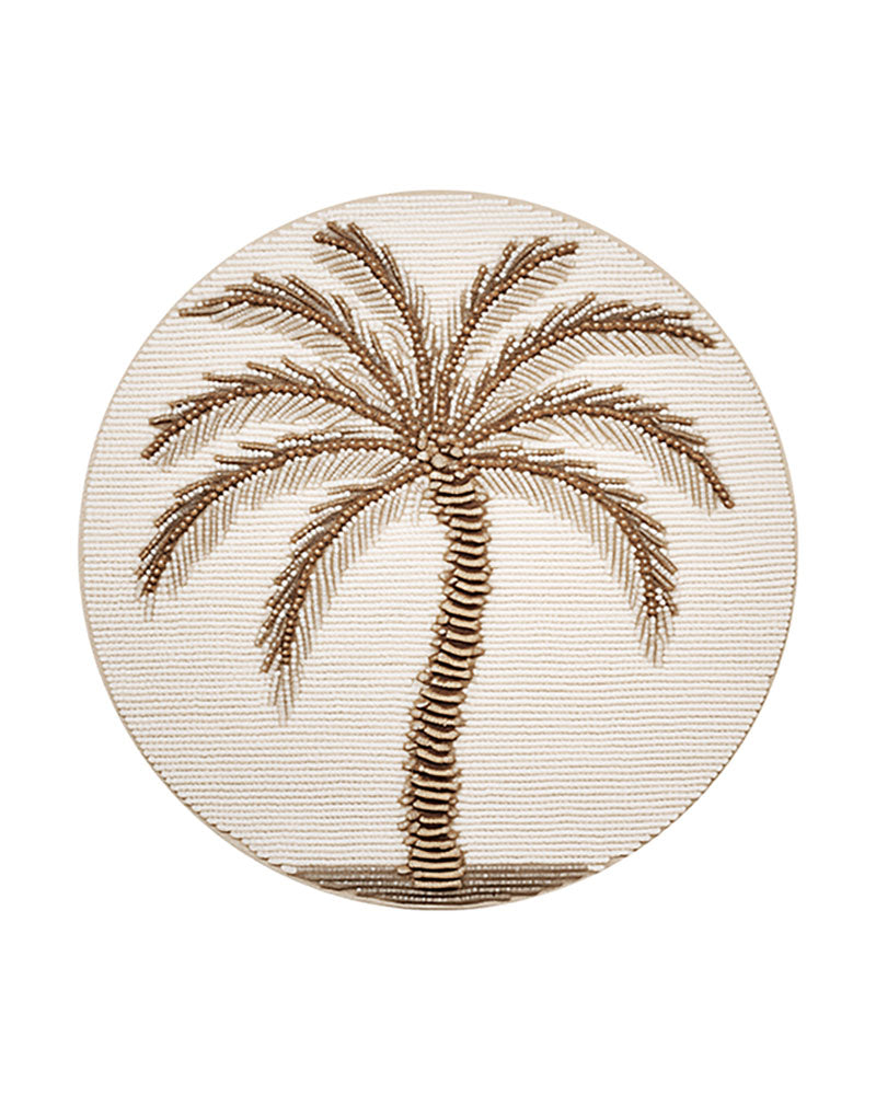 Arts de la table PODEVACHE - Lot de 6 sous-verre palmier podevache