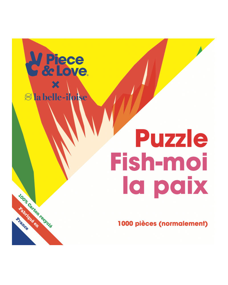 Puzzles PIECE AND LOVE - Puzzle 1000 fish moi piece & love