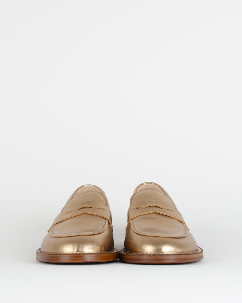 Mocassin cuir lame pantanetti women