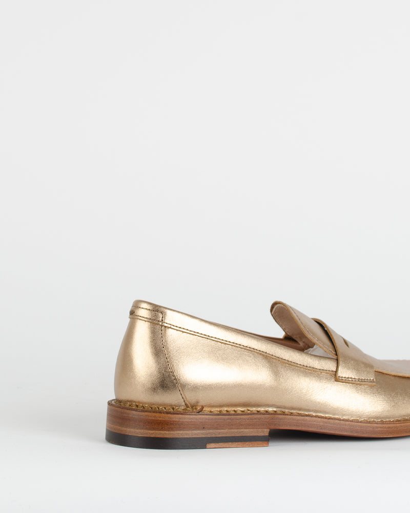 Mocassin cuir lame pantanetti women