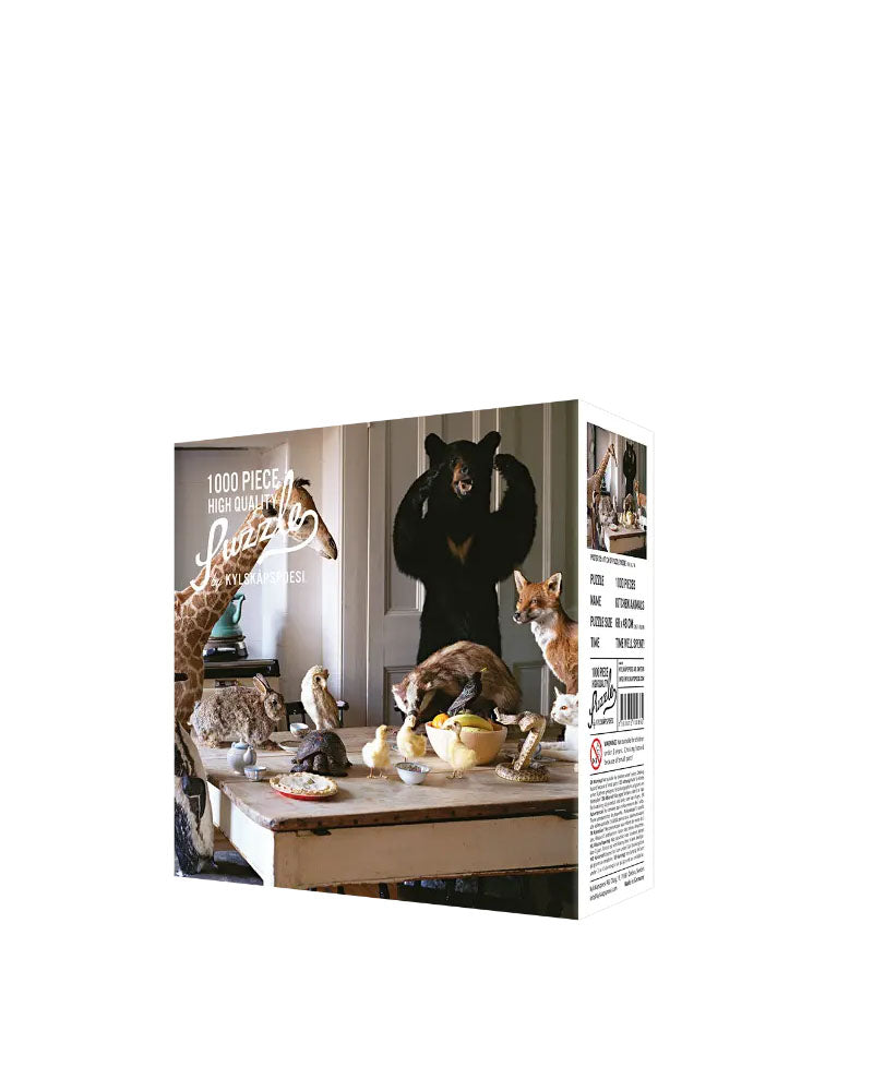 Puzzle kitchen animals
