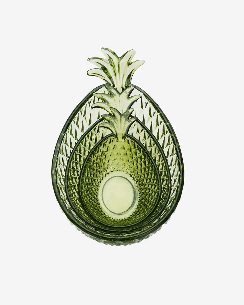 Set 3 bols ananas madam stoltz