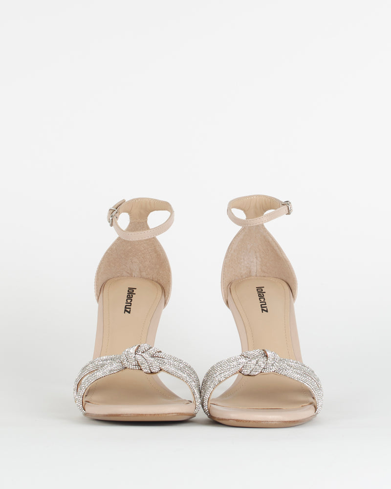 Sandales Pop And Shoes - Sandale noeud strass lola cruz