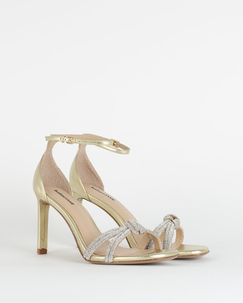 Sandales Pop And Shoes - Sandale noeud strass lola cruz
