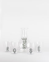 Set 4 verres rose bazar de luxe