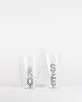 Set 4 verres rose bazar de luxe