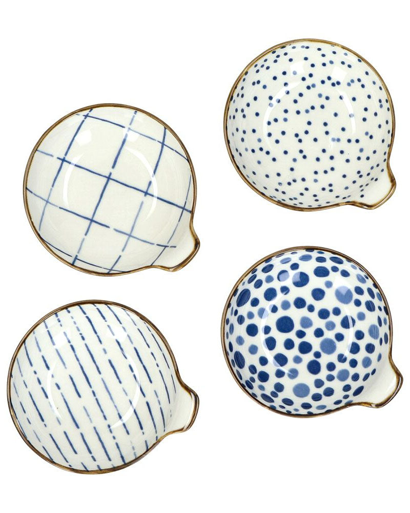 Arts de la table POMAX - Set de4 assiettes apero anafi pomax