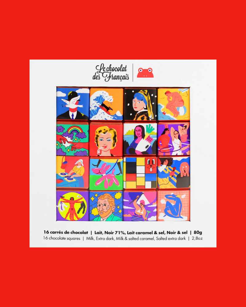 Coffret 16 carres le chocolat des francais