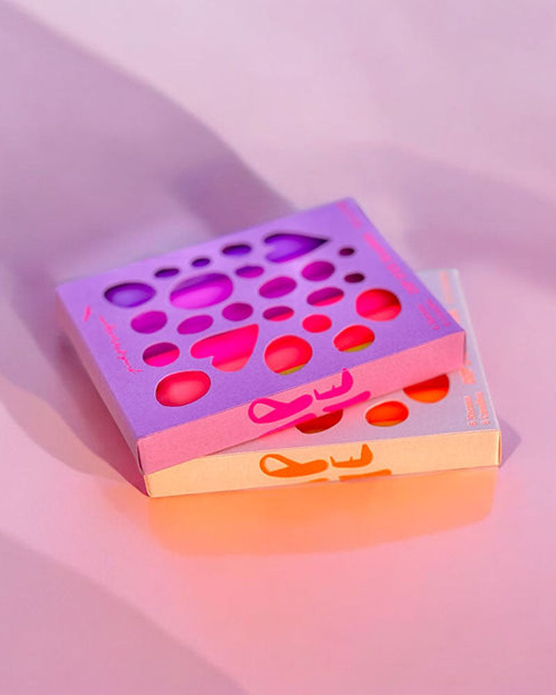 Lot de 6 petites bougies pink stories