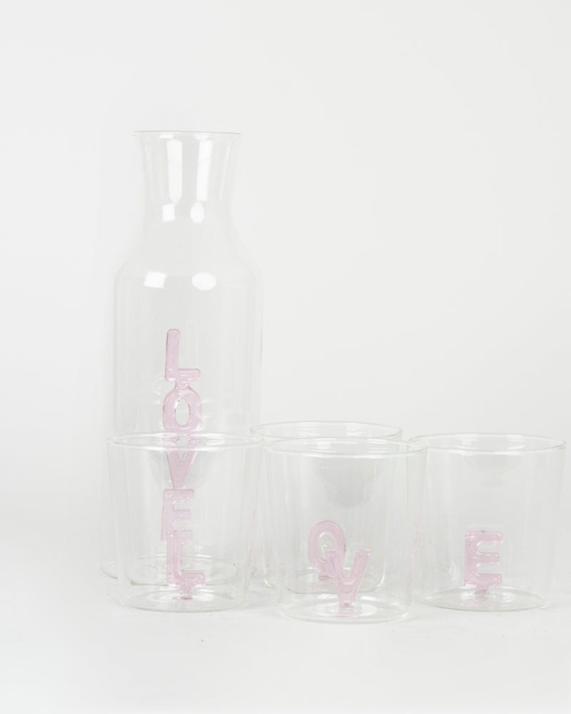 Set 4 verres love bazar de luxe