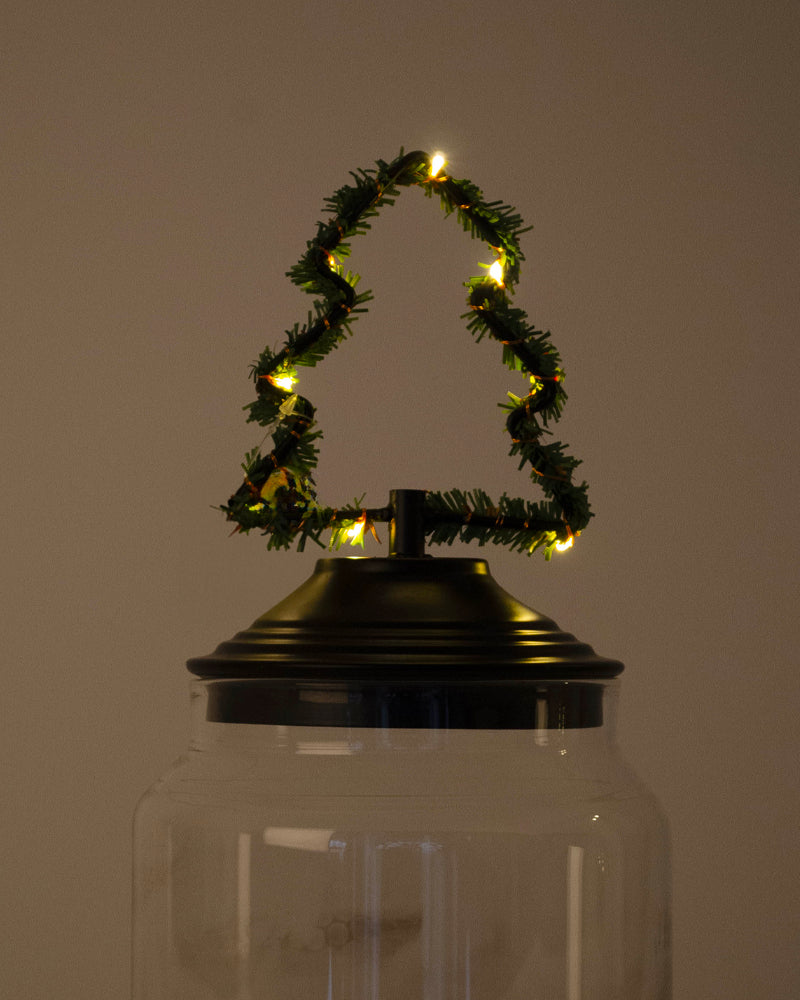 Boite verre led sapin hoff