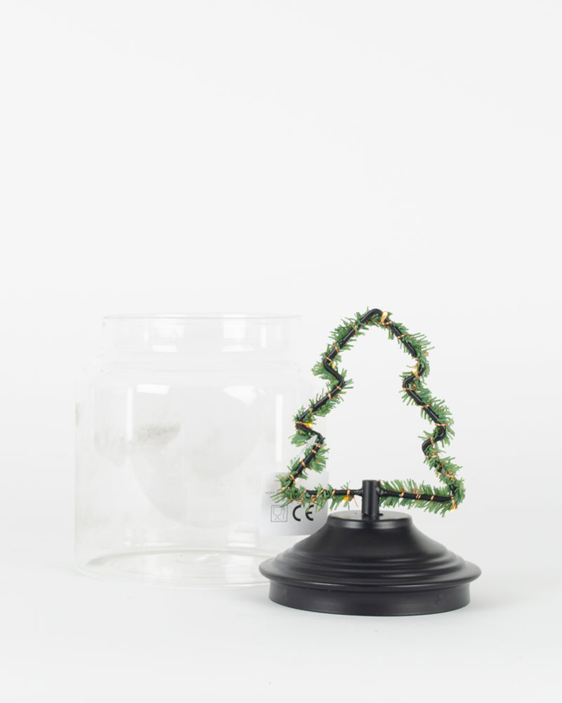 Boite verre led sapin hoff
