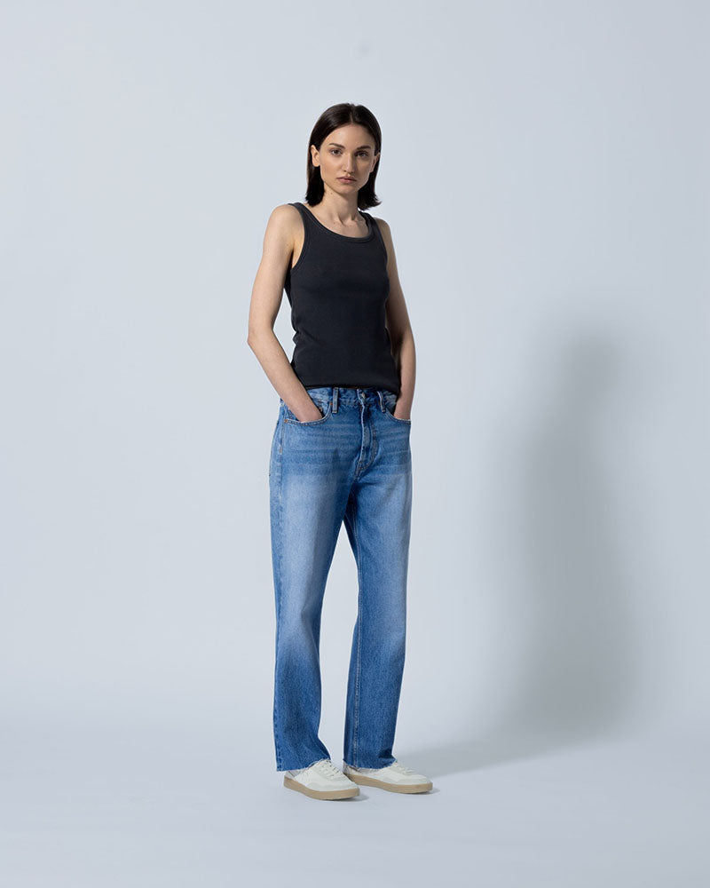 Jeans RED LEGEND - Jean boy friend bord franc red legend