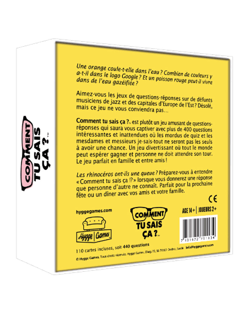 Jeu comment tu sais ca hygge games