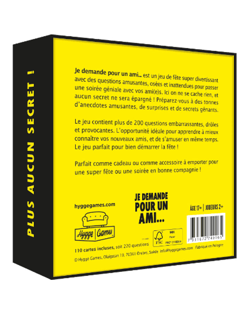 Jeu je demande a un ami hygge games