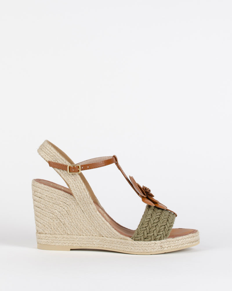 Compensees CASTELLER - Sandale compensee fleur casteller